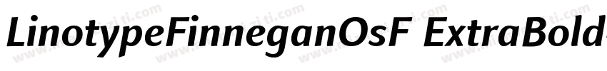 LinotypeFinneganOsF ExtraBold字体转换
